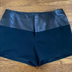 Super cute leather shorts!!